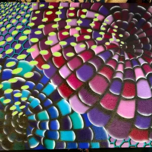 Colorful Patterns, an interlocking digital artwork by Gus Bradt